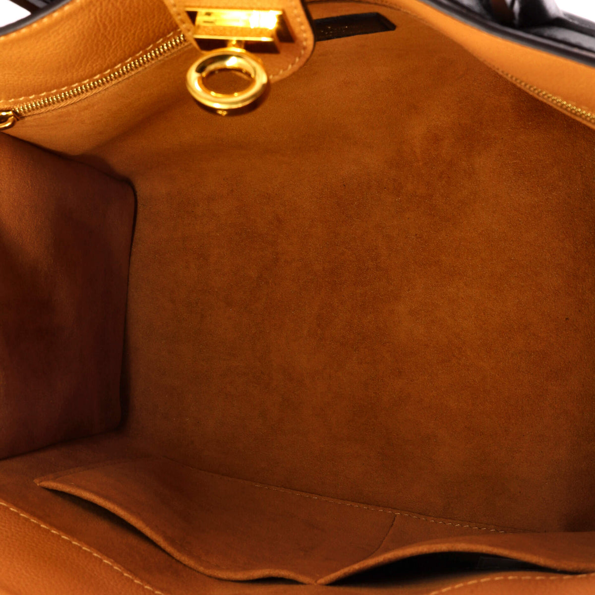 Louis Vuitton On My Side Tote Leather with Monogram Canvas MM