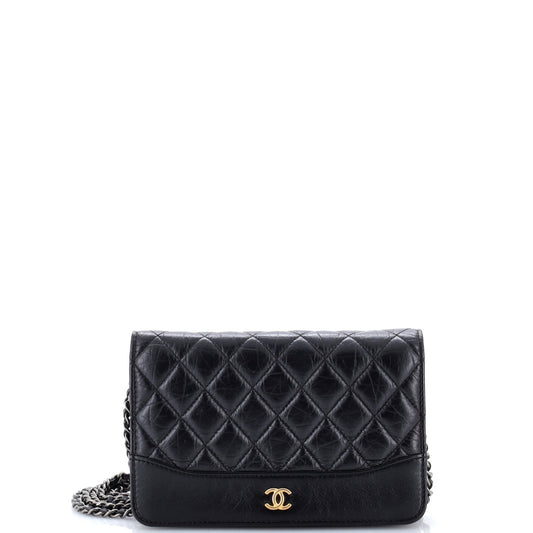Chanel Gabrielle Wallet on Chain Quilted Aged Calfskin