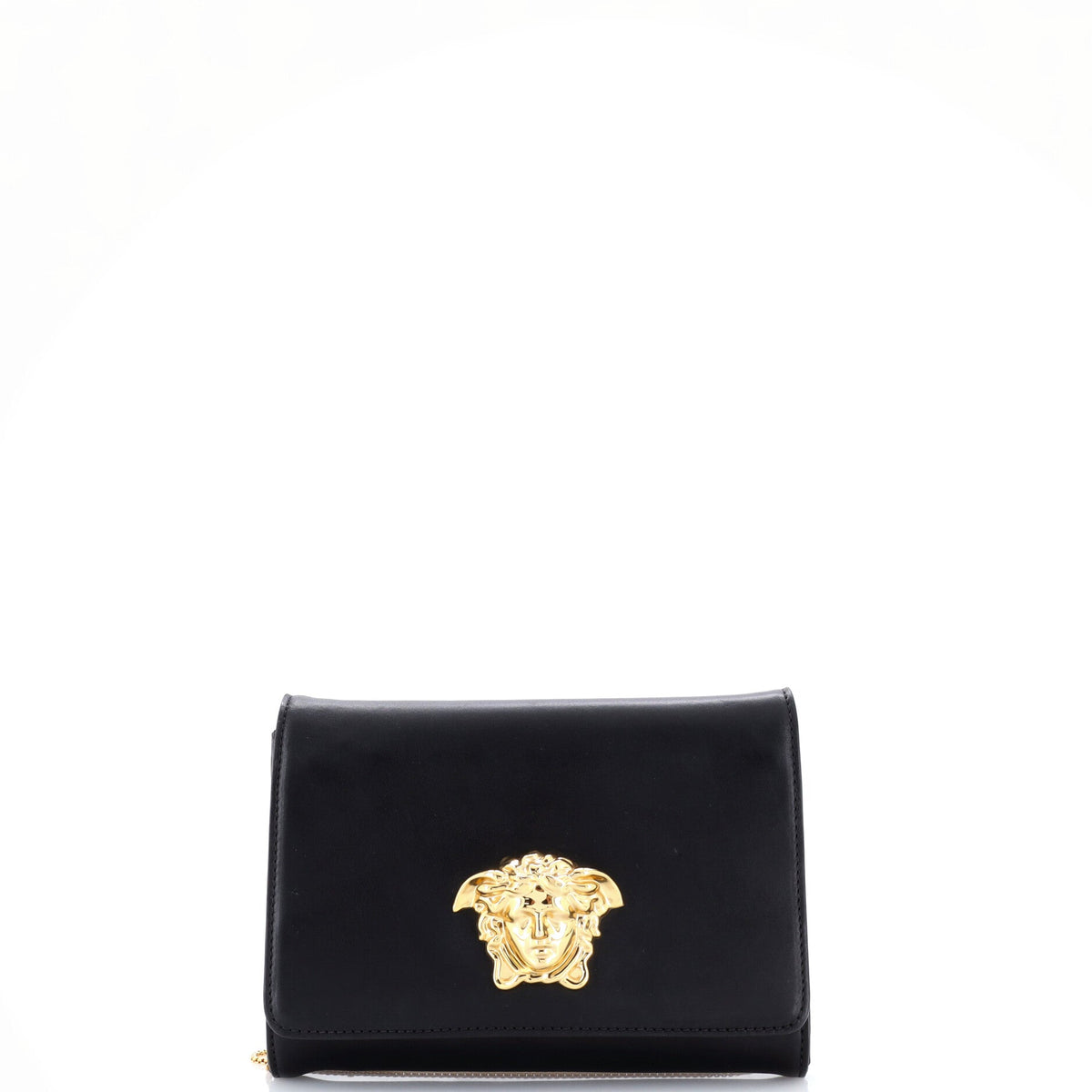 Versace Medusa Chain Clutch Leather Small