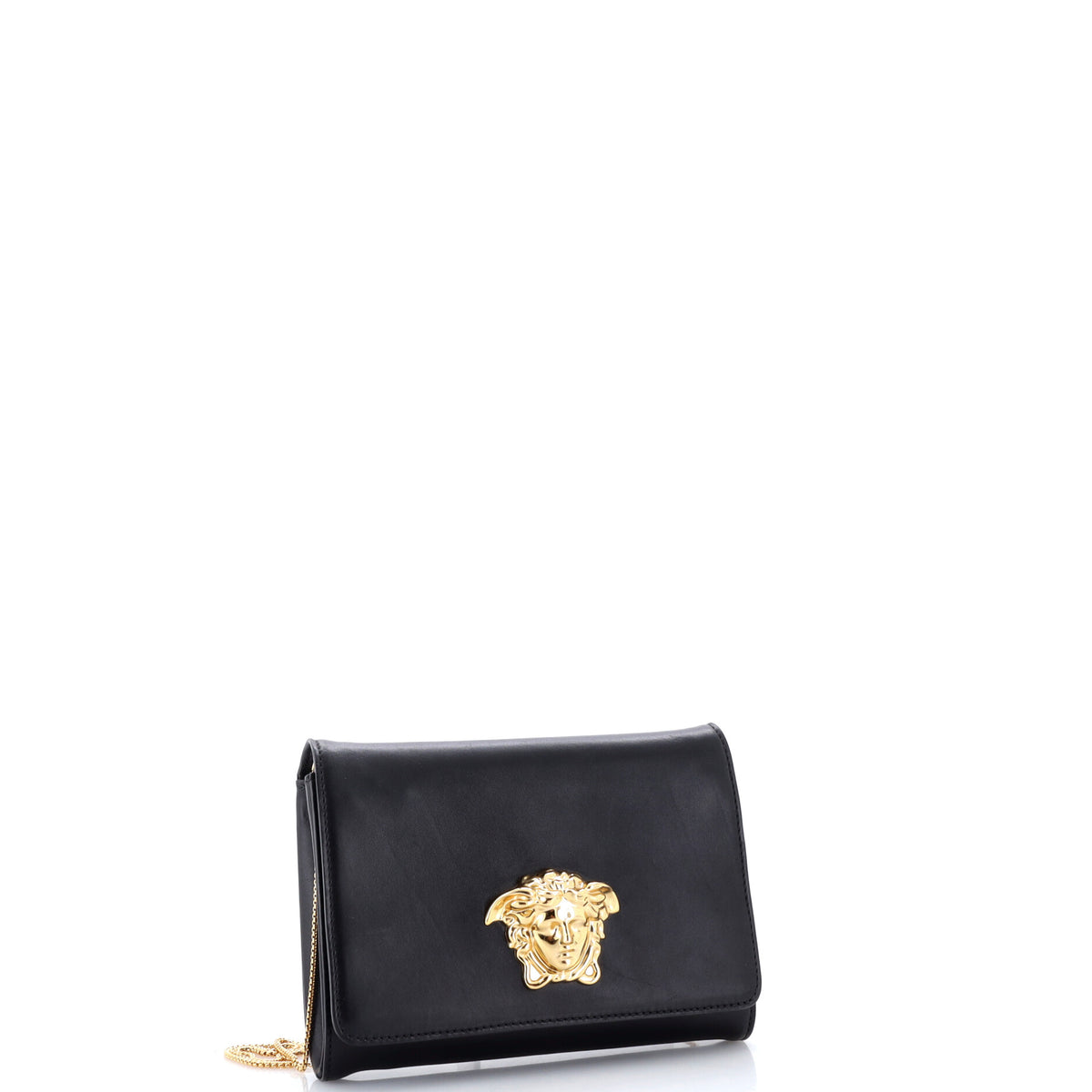 Versace Medusa Chain Clutch Leather Small