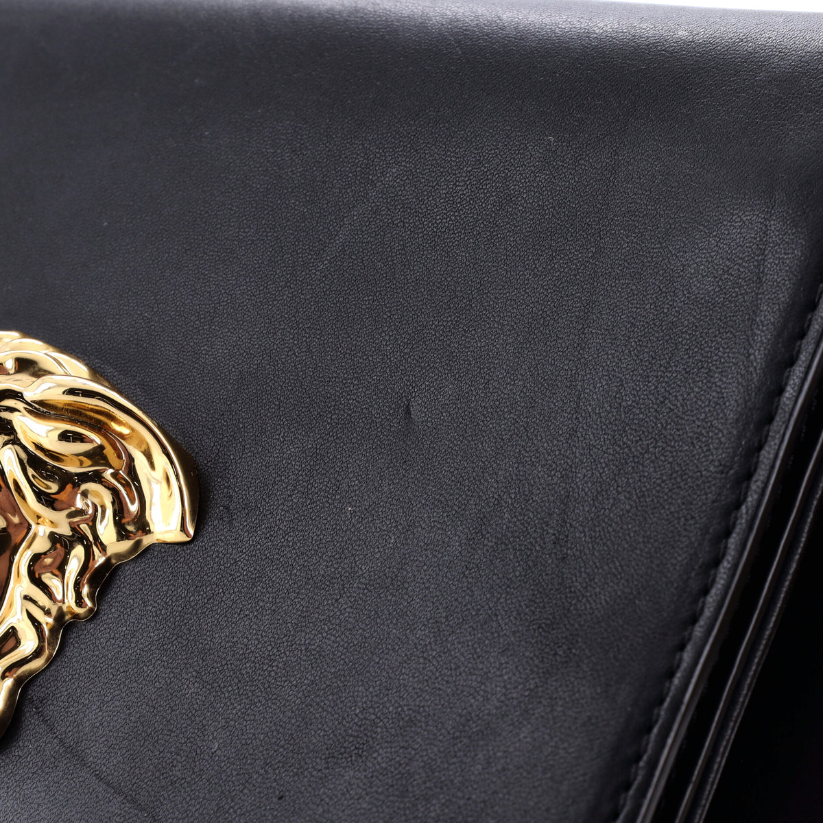 Versace Medusa Chain Clutch Leather Small