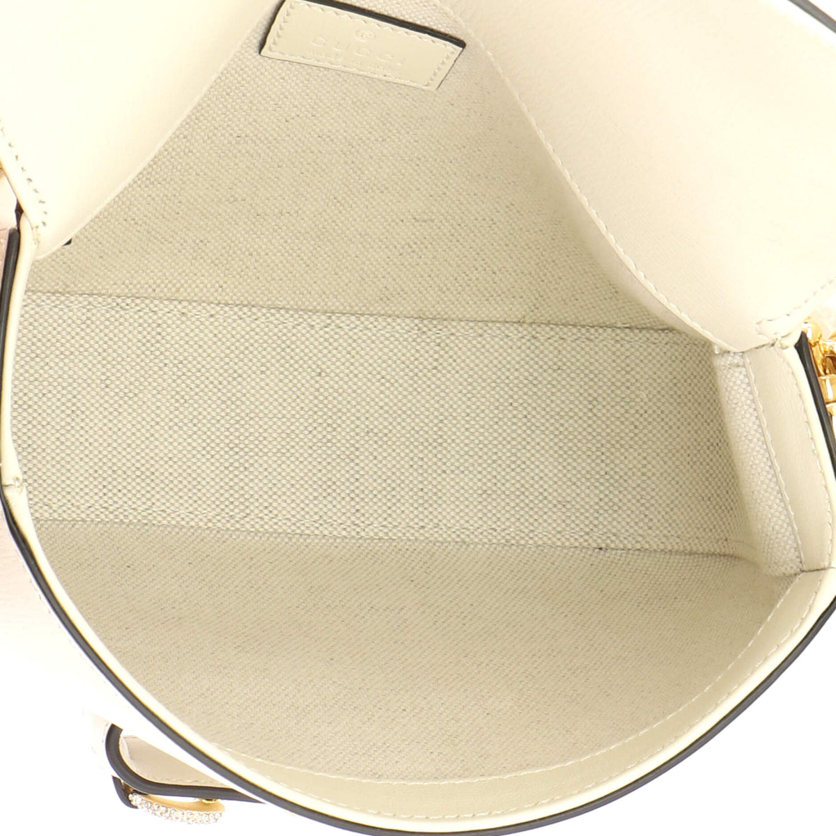 Gucci Horsebit 1955 Chain Shoulder Bag Leather with Crystal Detail Mini