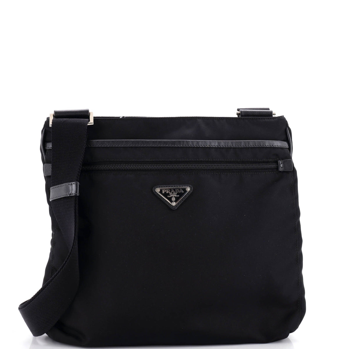 Prada Front Pocket Messenger Bag Tessuto Medium