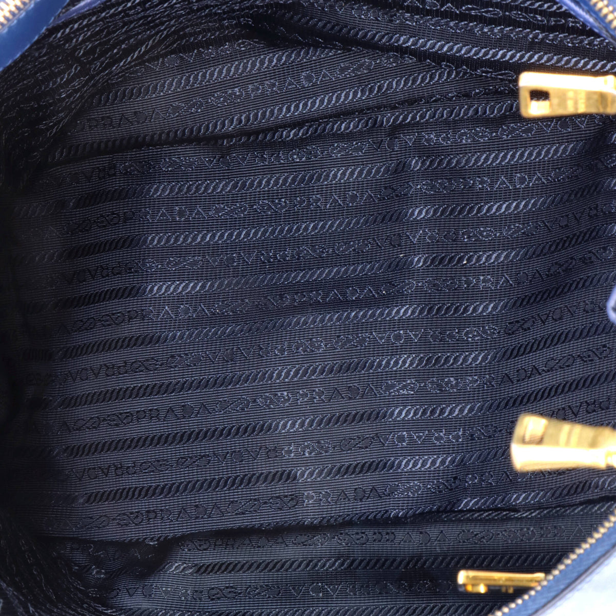 Prada Double Zip Lux Tote Saffiano Leather Large