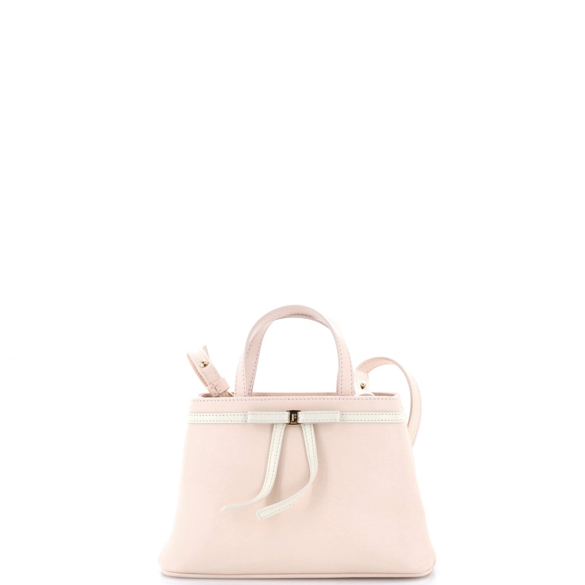 Salvatore Ferragamo Mini Bow Top Handle Bag Leather Mini