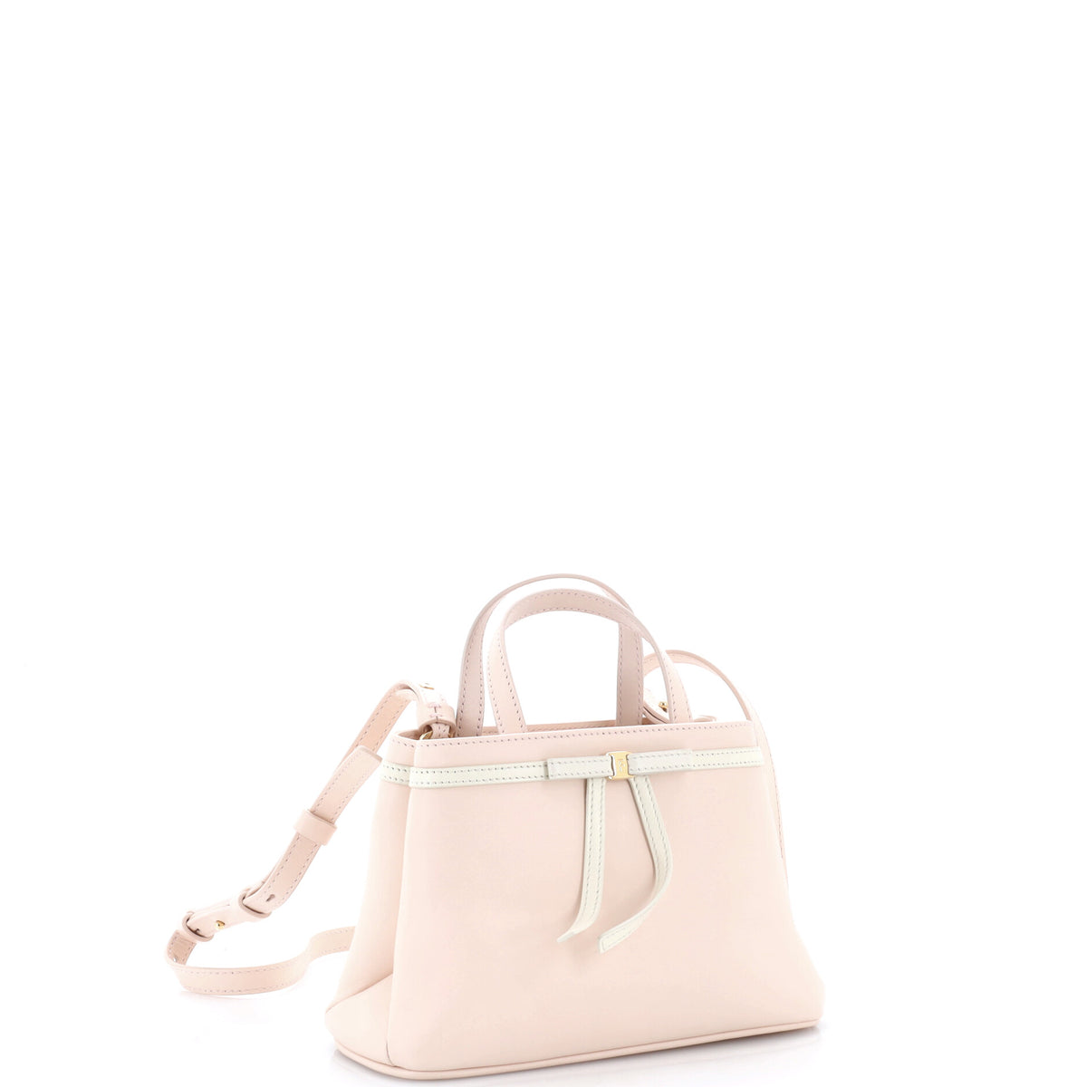 Salvatore Ferragamo Mini Bow Top Handle Bag Leather Mini