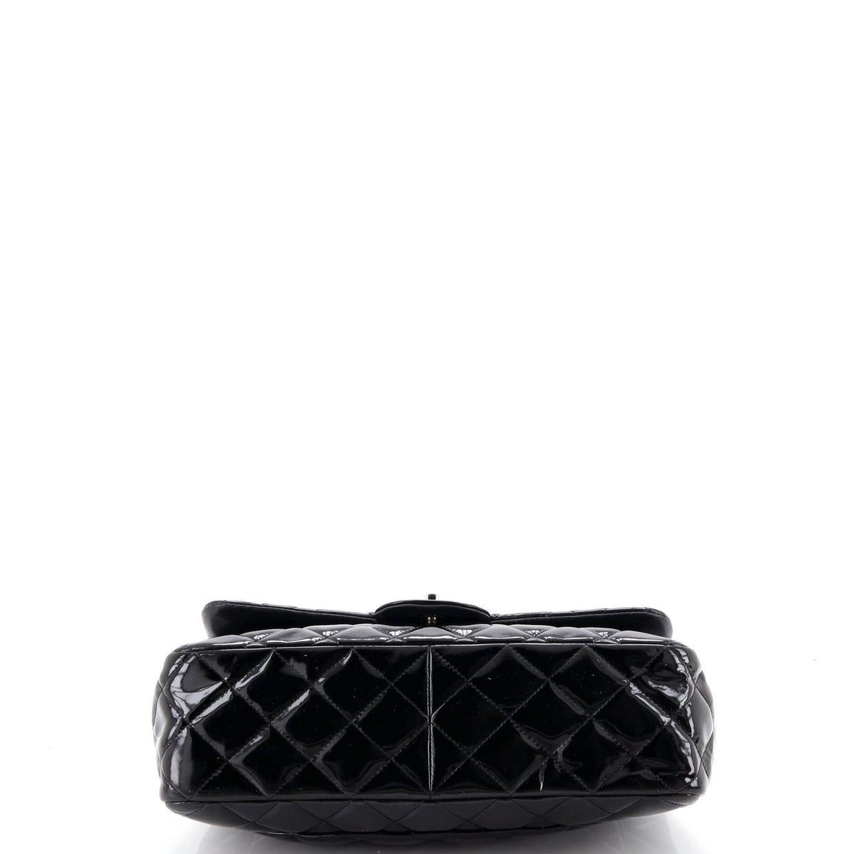 Chanel Classic Double Flap Bag Quilted Patent Jumbo