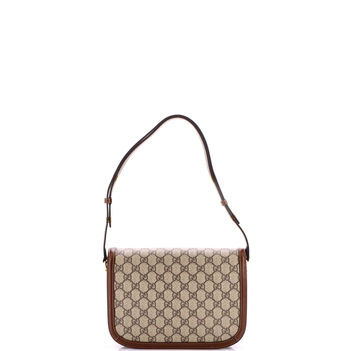 Gucci Horsebit 1955 Shoulder Bag GG Coated Canvas with Leather Small
