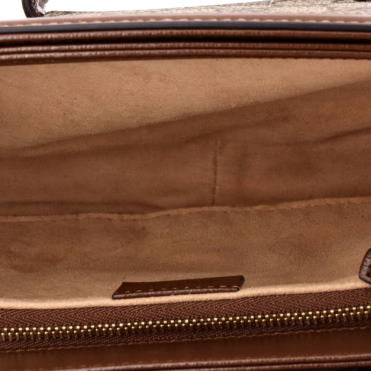 Gucci Horsebit 1955 Shoulder Bag GG Coated Canvas with Leather Small