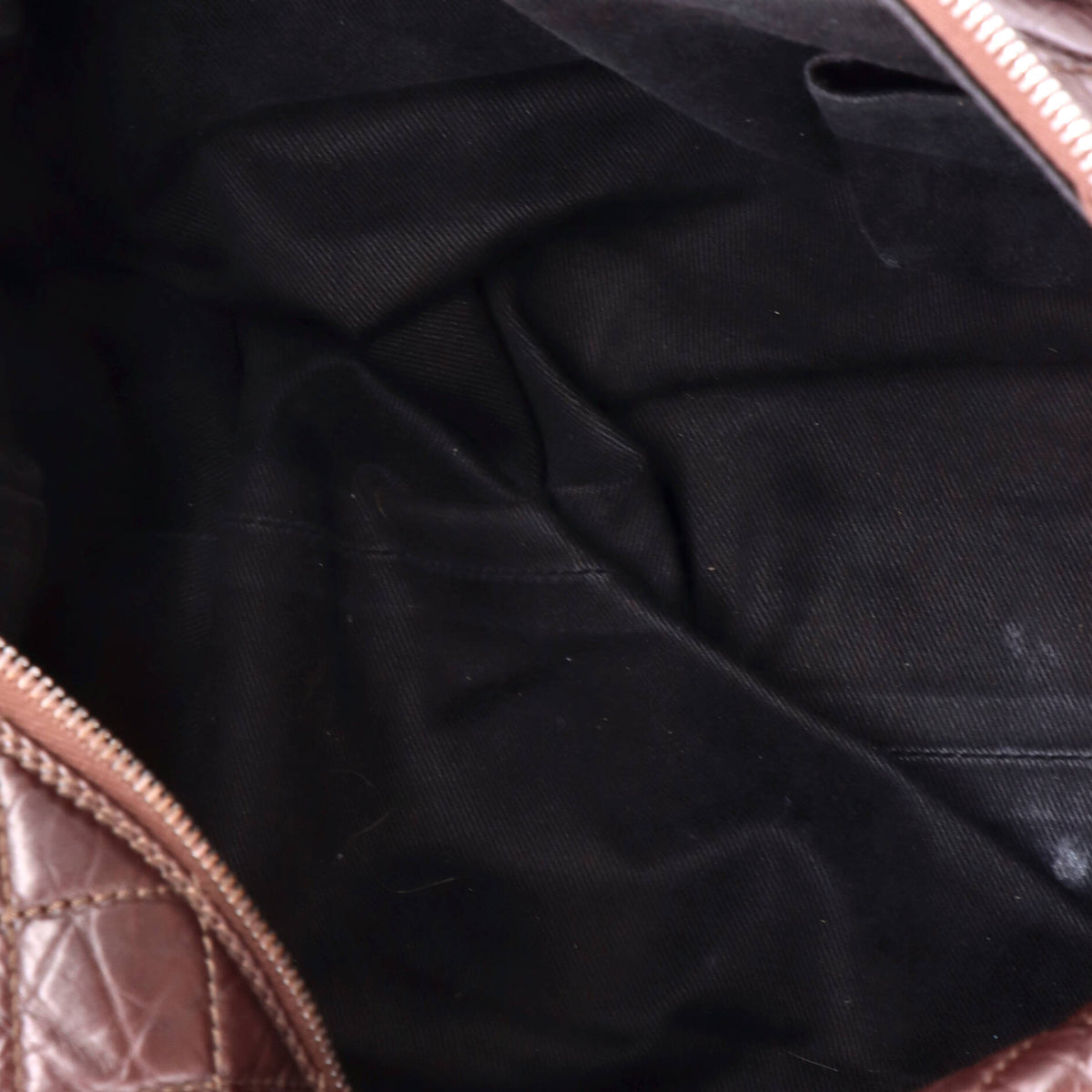 Chanel Lady Braid Shopping Tote Quilted Distressed Lambskin Medium