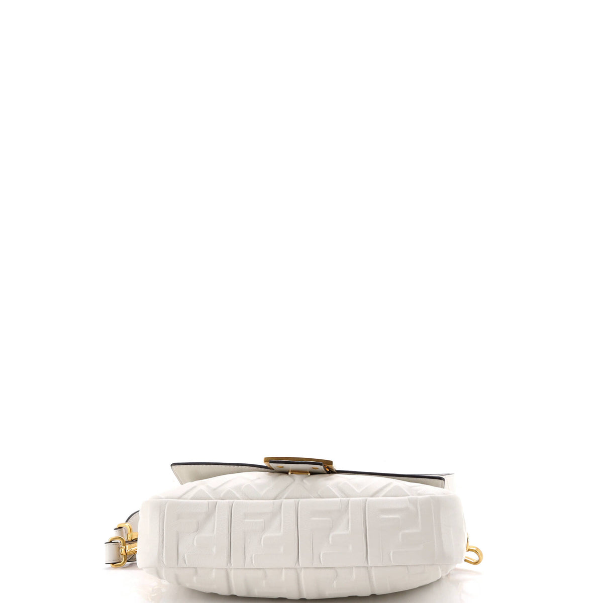 Fendi Baguette NM Bag Zucca Embossed Leather Medium