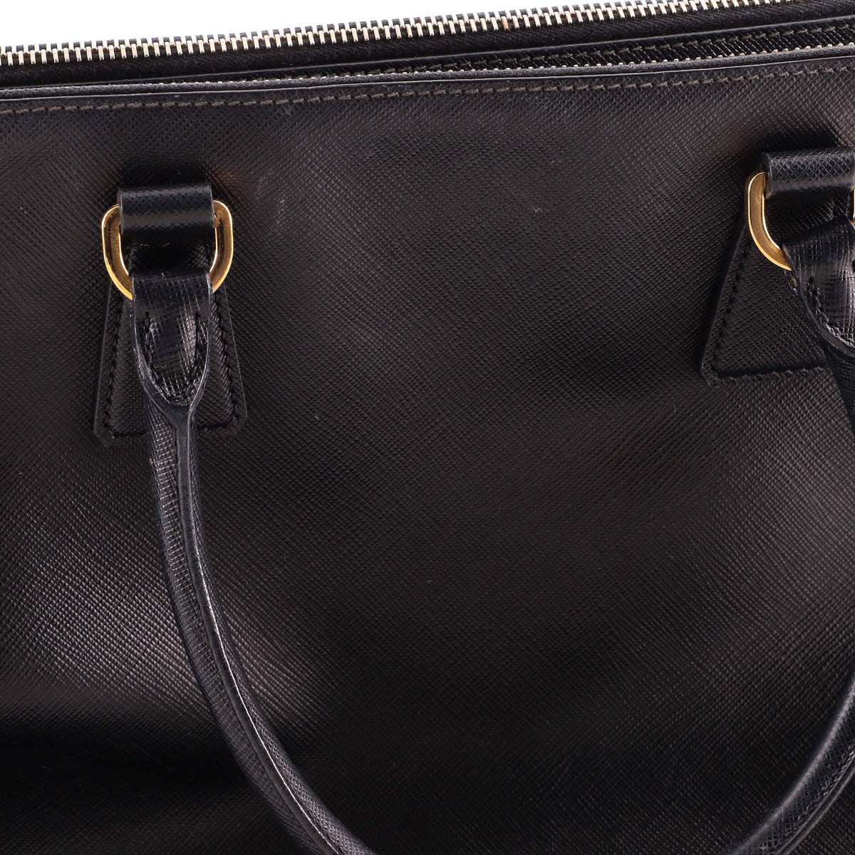 Prada Double Zip Lux Tote Saffiano Leather Large