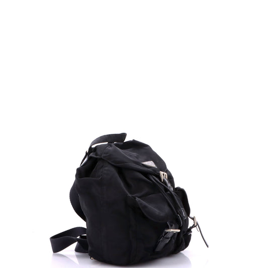 Prada Double Front Pocket Backpack Tessuto Small