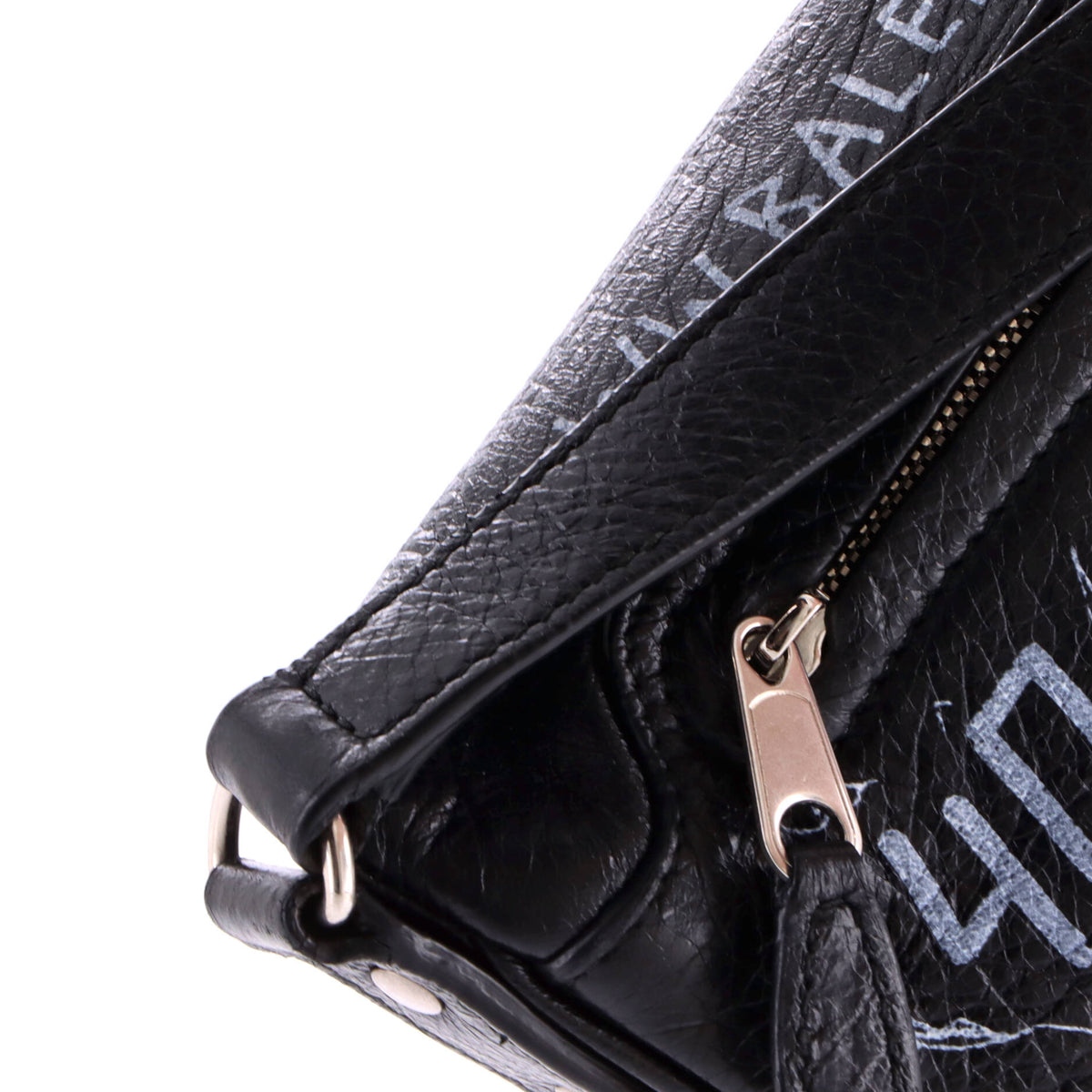 Balenciaga Graffiti Souvenir Belt Bag Leather XXS