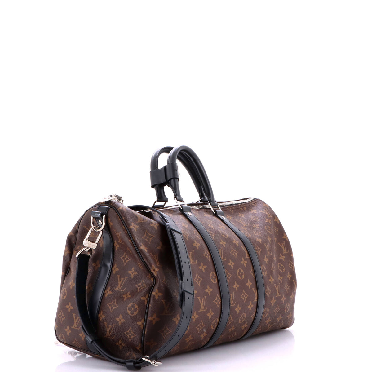 Louis Vuitton Keepall Bandouliere Bag Macassar Monogram Canvas 45