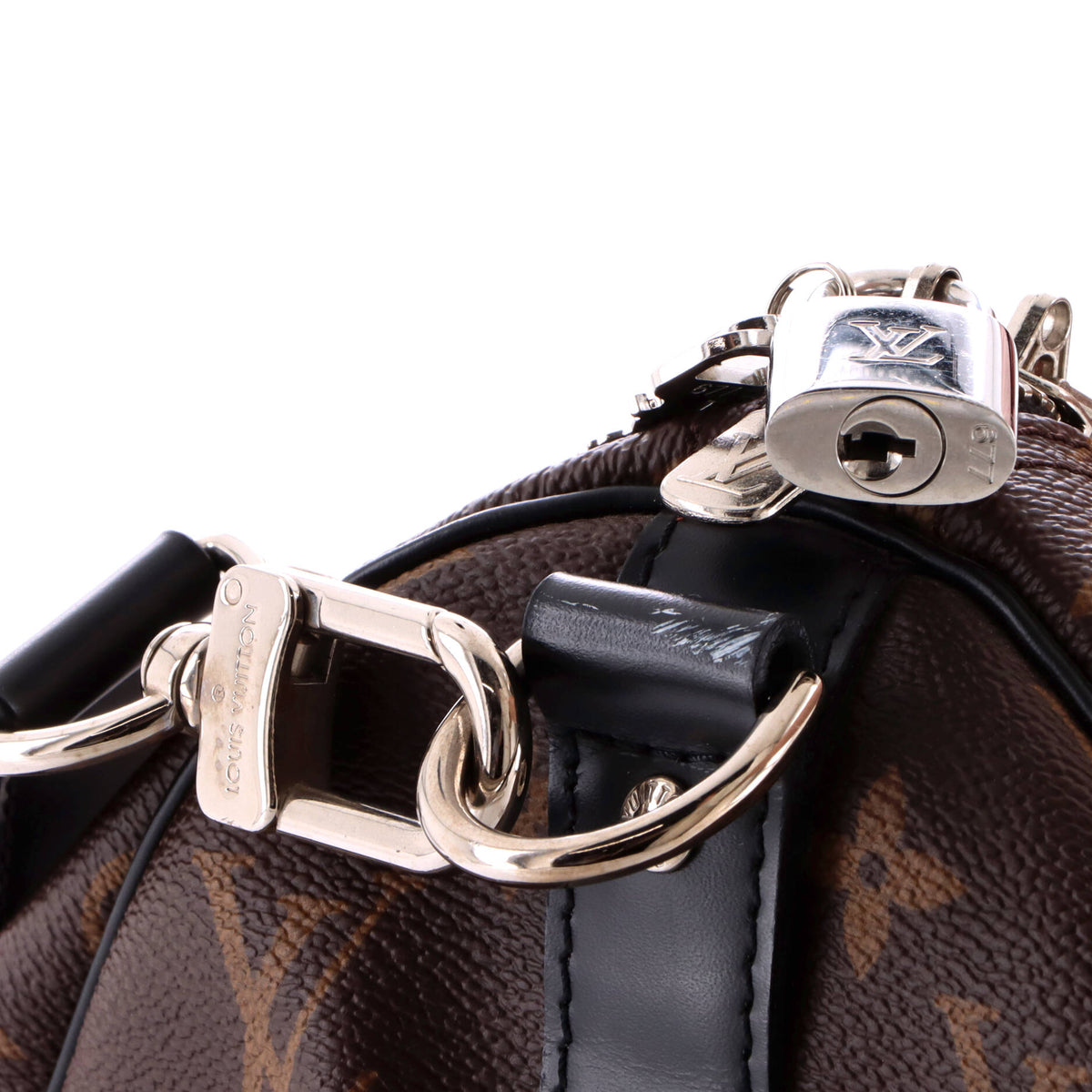 Louis Vuitton Keepall Bandouliere Bag Macassar Monogram Canvas 45