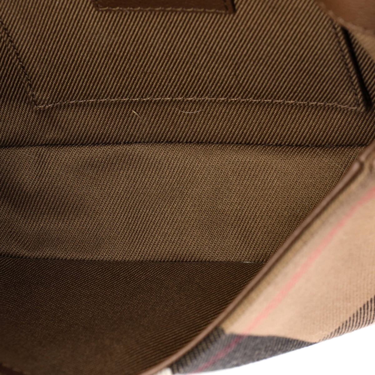 Burberry New Hampshire Shoulder Bag House Check Canvas and Leather Small