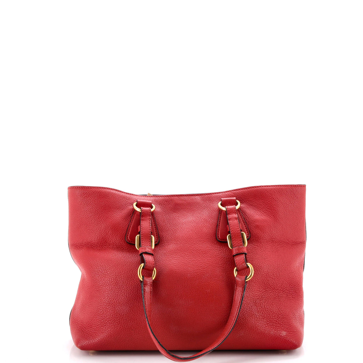 Prada Belted Buckle Open Tote Vitello Phenix Medium