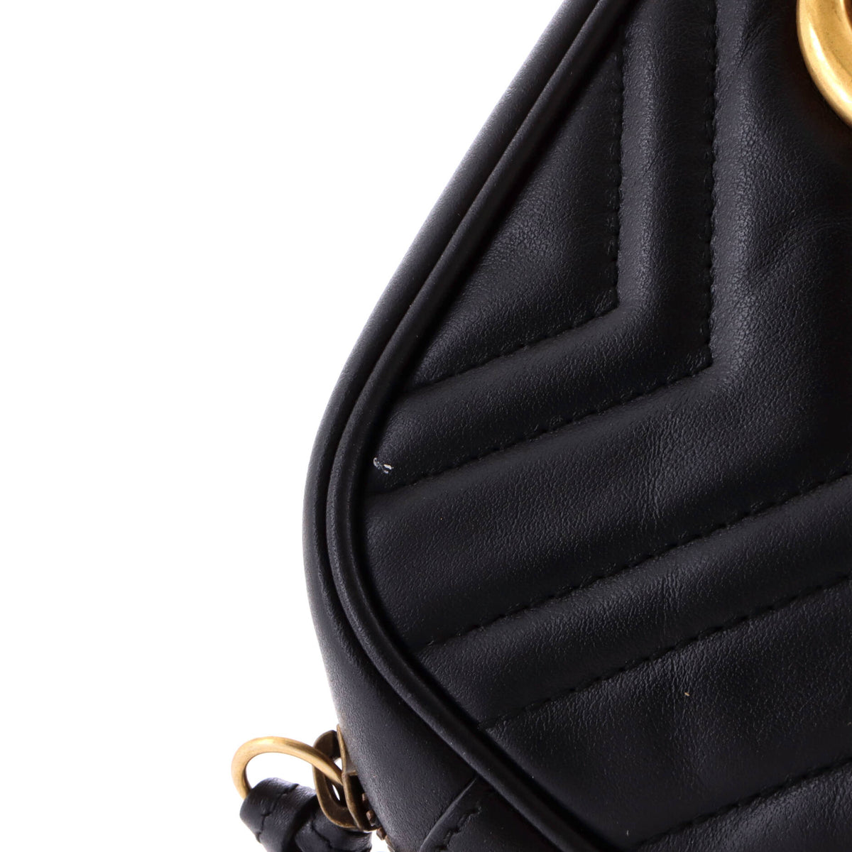 Gucci GG Marmont Shoulder Bag Matelasse Leather Small