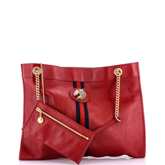 Gucci Rajah Chain Tote Leather Large