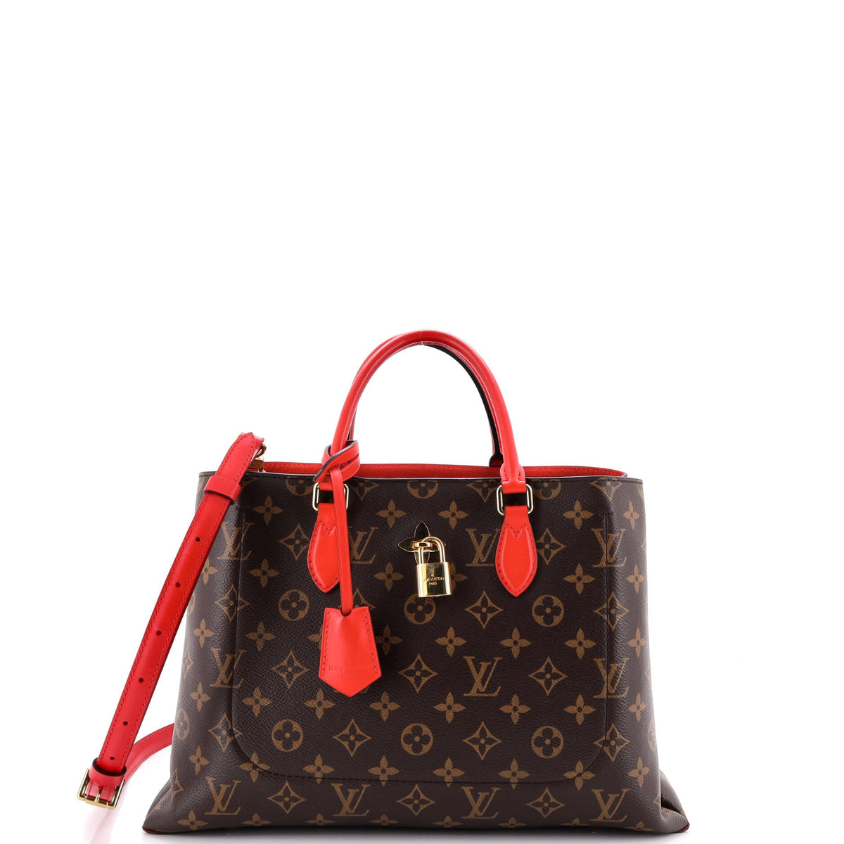 Louis Vuitton Flower Tote Monogram Canvas with Leather