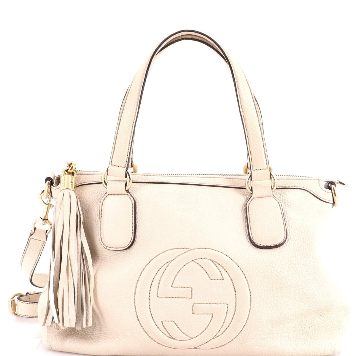 Gucci Soho Convertible Soft Top Handle Bag Leather
