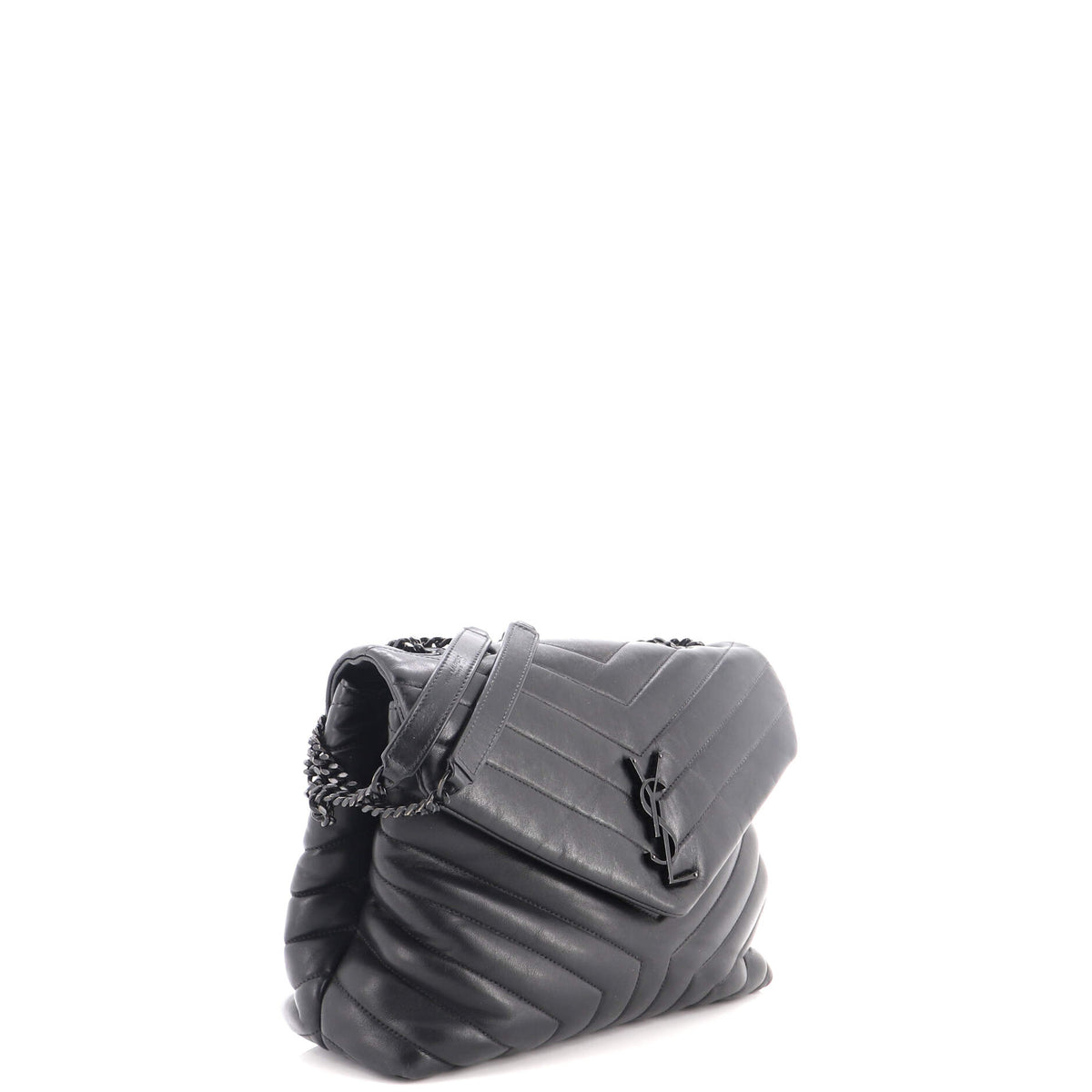 Saint Laurent Loulou Shoulder Bag Matelasse Chevron Leather Medium