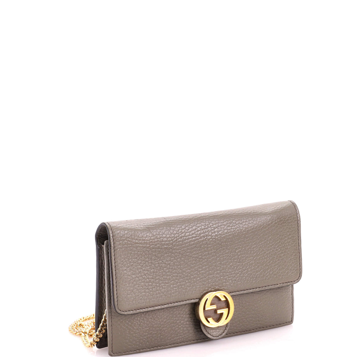 Gucci Interlocking Wallet on Chain Leather