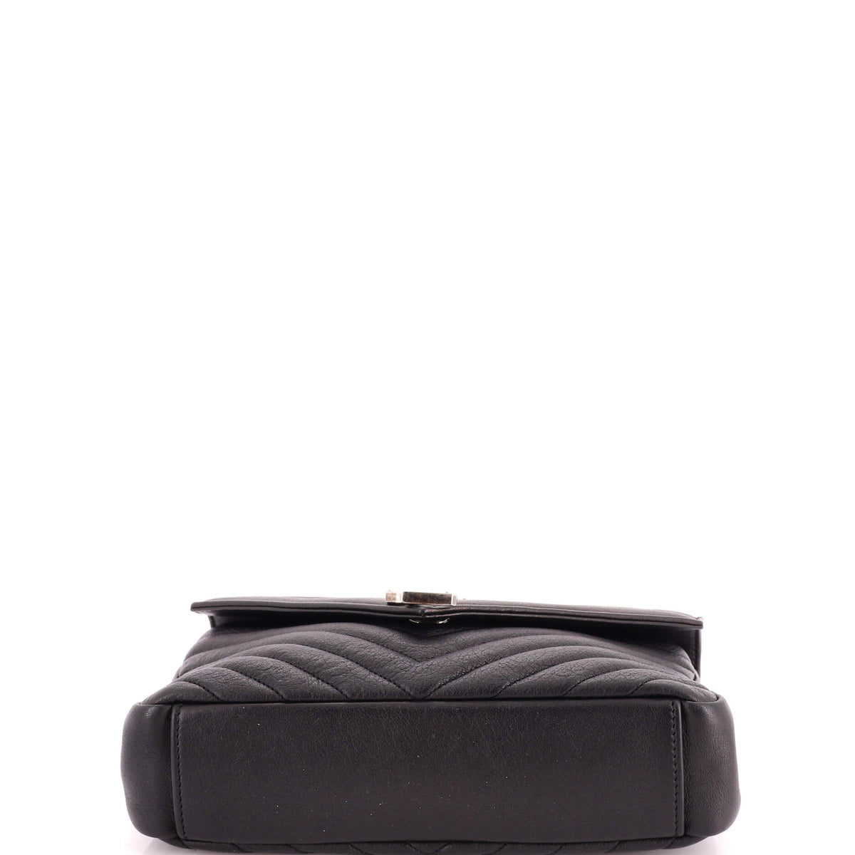 Saint Laurent Classic Monogram College Bag Matelasse Chevron Leather Medium