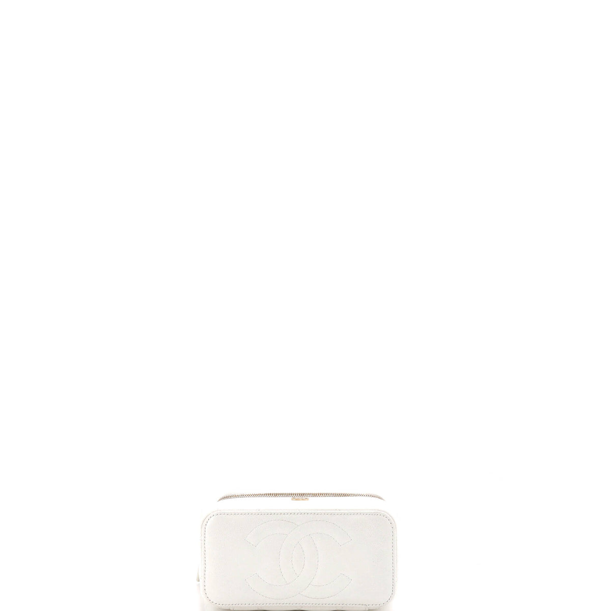 Chanel Classic Vanity Case with Chain Quilted Caviar Small