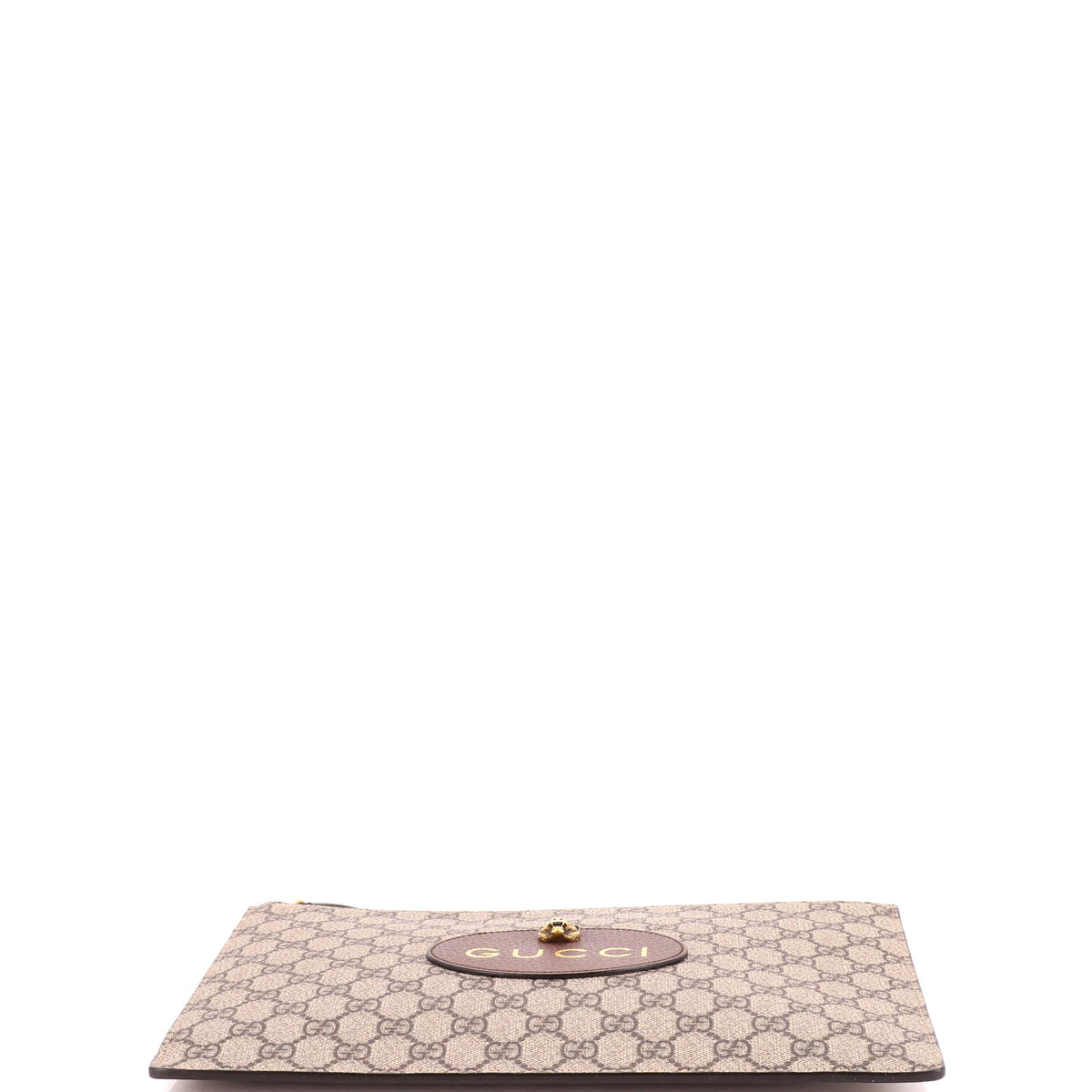 Gucci Neo Vintage Wristlet Pouch GG Coated Canvas