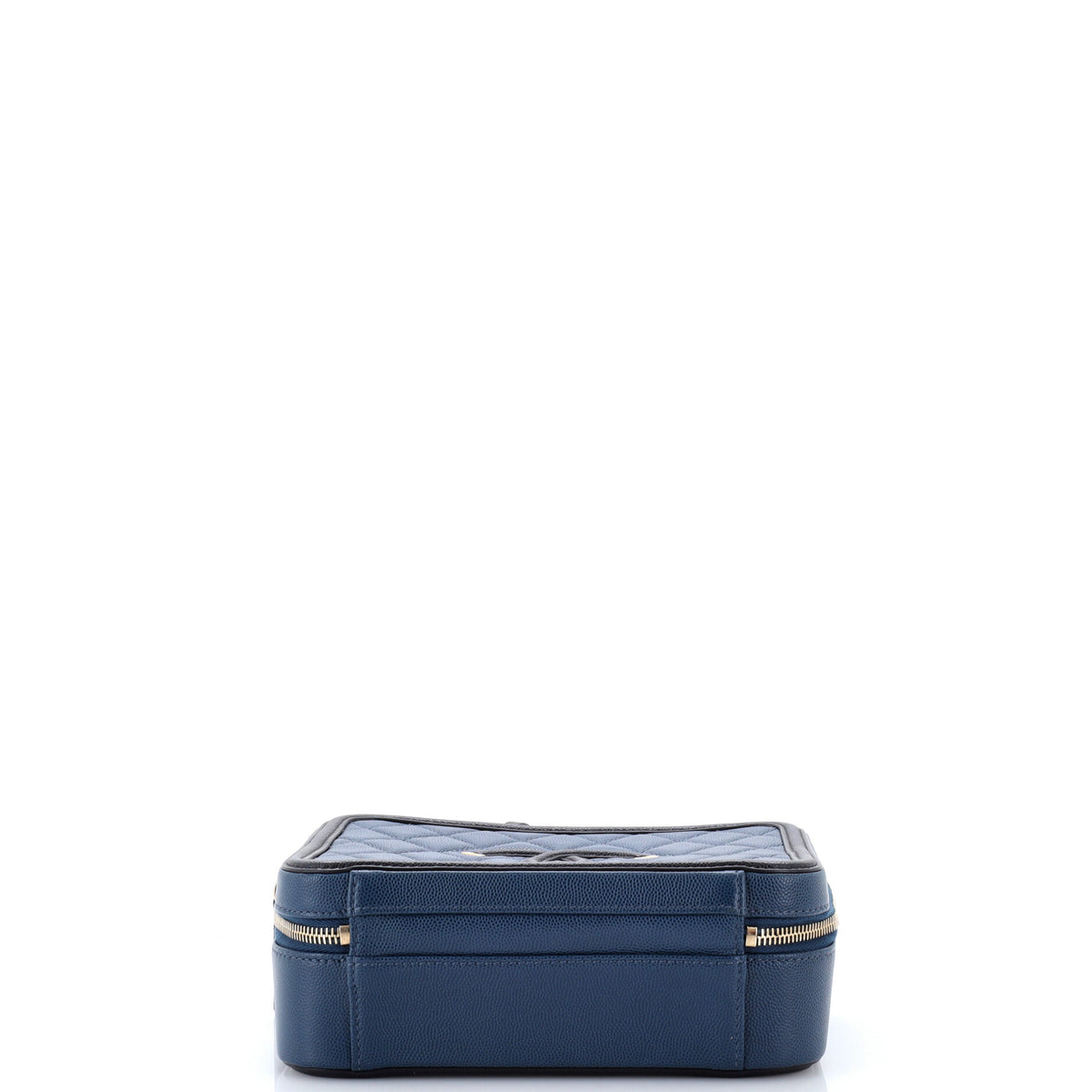 Chanel Filigree Vanity Case Quilted Caviar Medium