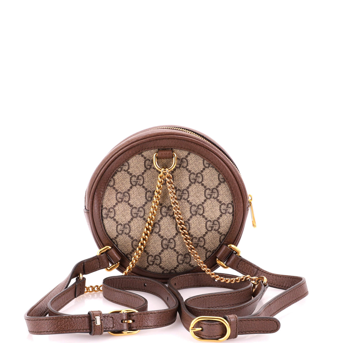 Gucci Ophidia Round Backpack GG Coated Canvas Mini