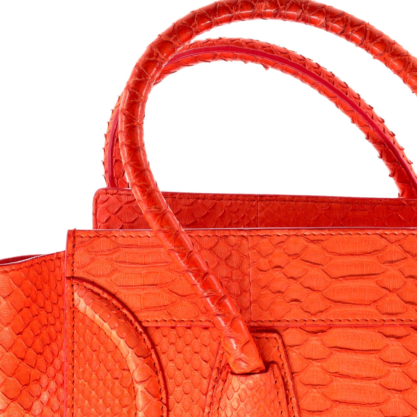 セリーヌ ラゲッジバッグ パイソン マイクロ