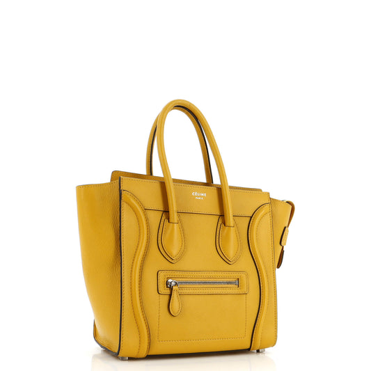 セリーヌ ラゲッジバッグ グレイニーレザー マイクロ