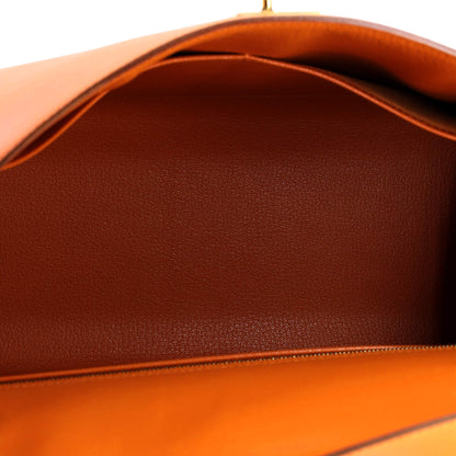 エルメス ケリー オレンジ ボックスカーフ 32