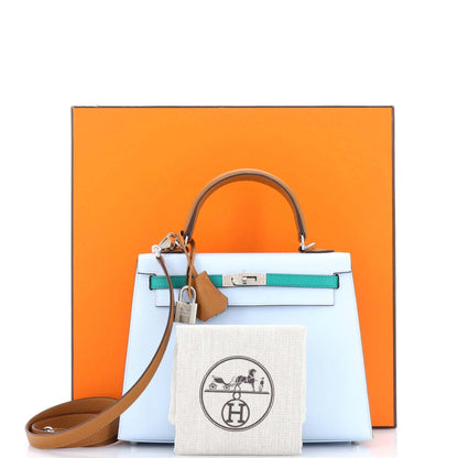 エルメス ケリー トリコロール エプソン 25