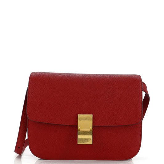 セリーヌ クラシック ボックスバッグ グレイニーレザー ミディアム