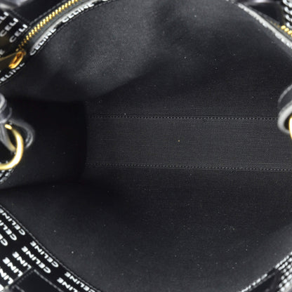 セリーヌ バーティカル カバス トート オールオーバーロゴプリント レザー スモール