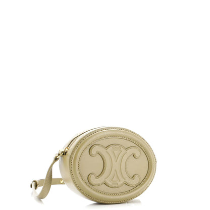 セリーヌ トリオンフ オーバル クロスボディバッグ レザー ミニ