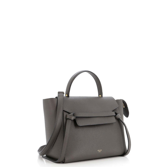 セリーヌ ベルトバッグ テクスチャードレザー マイクロ