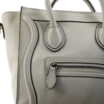 セリーヌ ラゲッジバッグ グレイニーレザー ナノ