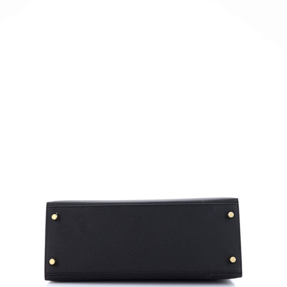 エルメス ケリー ブラックゴールド 28