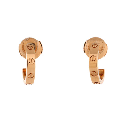 カルティエラブ フープ ピアス 18Kローズゴールド