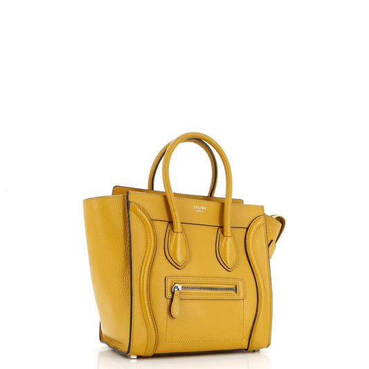 セリーヌ ラゲッジバッグ グレイニーレザー マイクロ