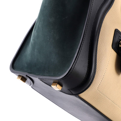 セリーヌ トリコロール ラゲッジバッグ レザー マイクロ