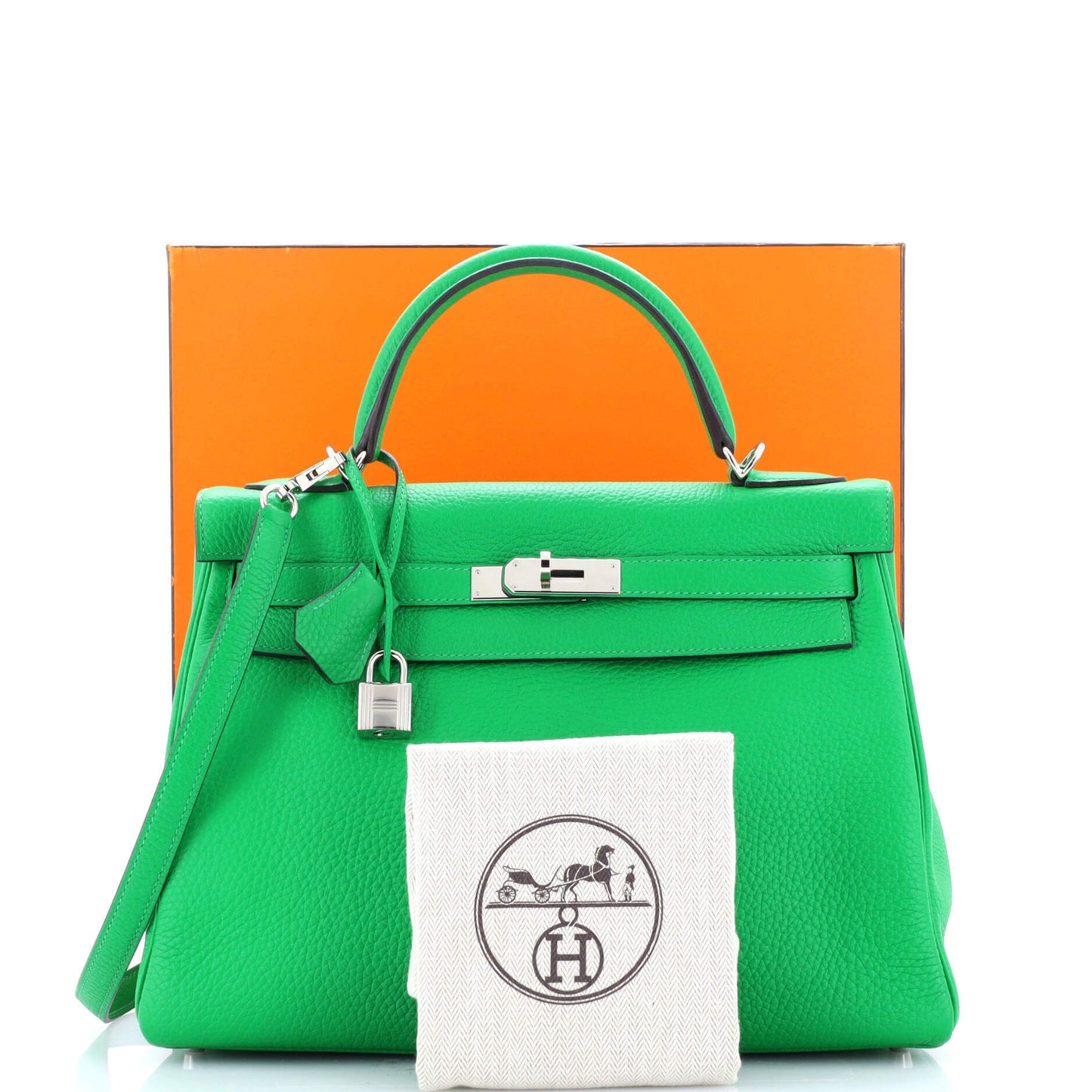 HERMESケリー グリーンクレマンス 32