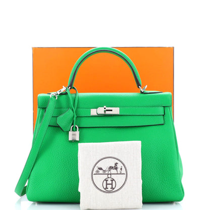 HERMESケリー グリーンクレマンス 32