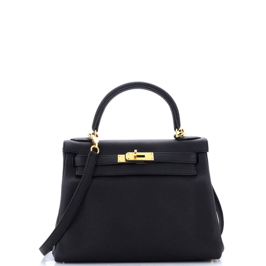 エルメス ケリー ブラック トゴ 28