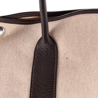 HERMESガーデンパーティートート トワル＆レザー 36